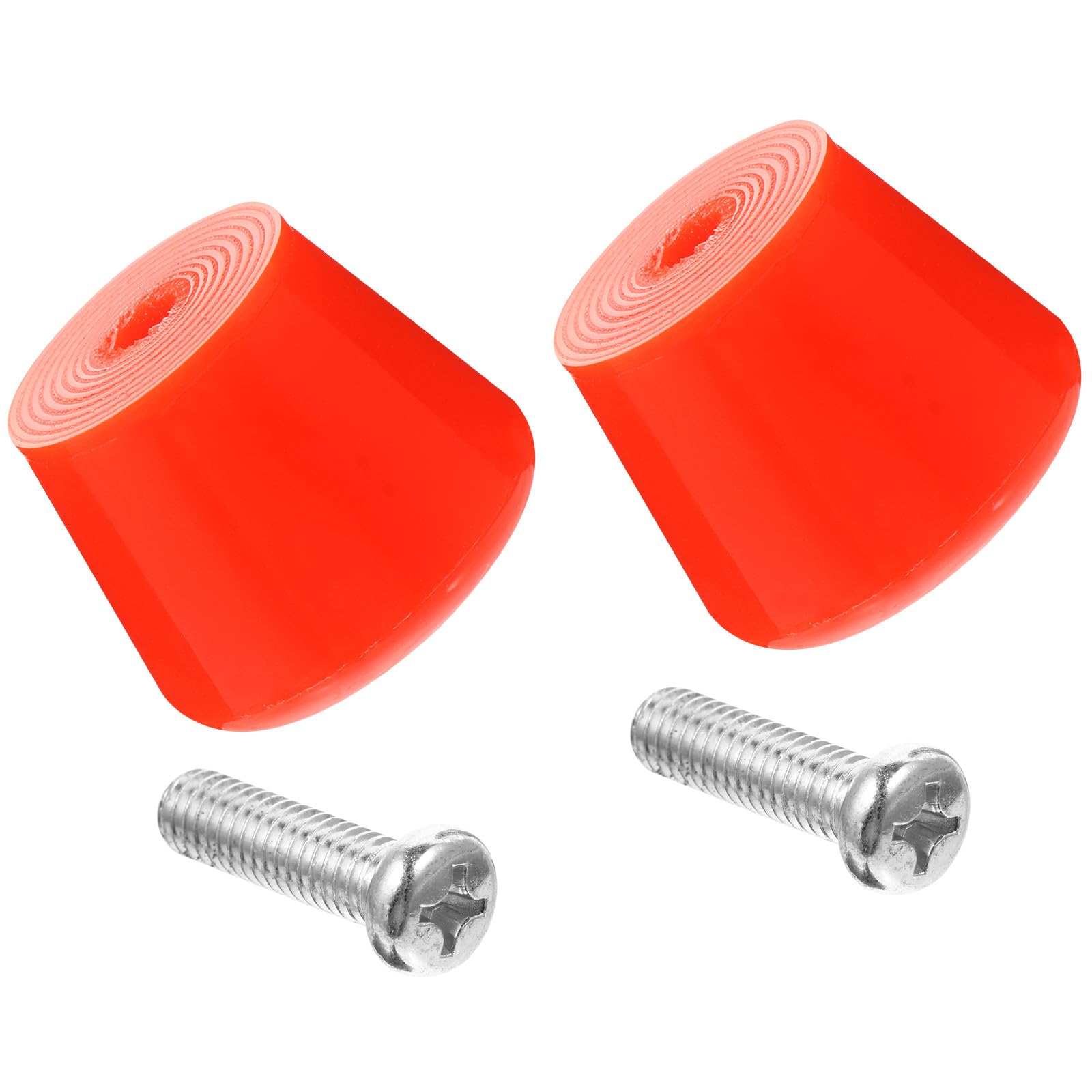 Frenos Patines 4 Ruedas Pastillas de Freno de PU Rojo Herramientas para Patines Función Antideslizante para Entusiastas del Patinaje