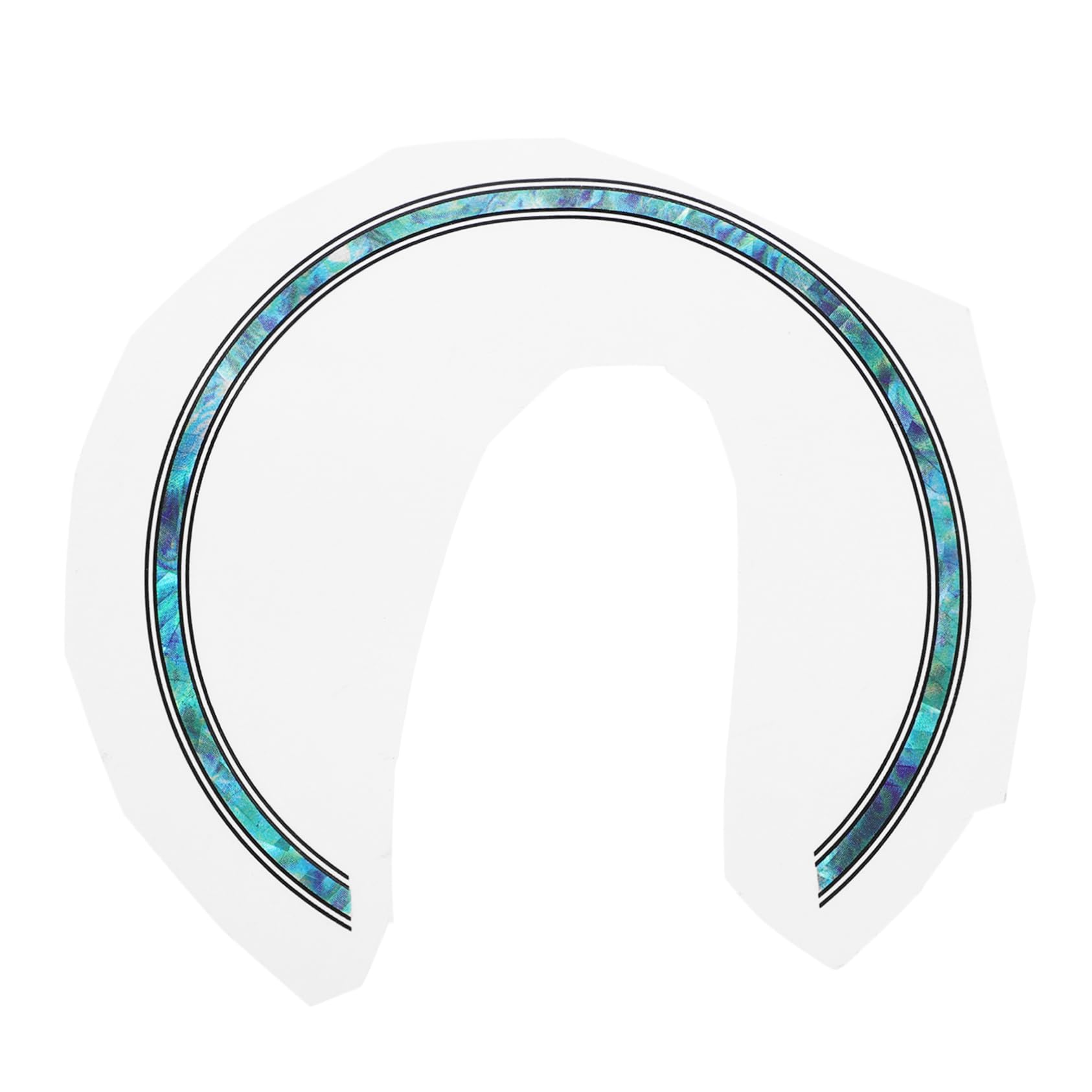 OFFSCH Guitar Sound Hole Decal Acoustic Guitar Sticker Decal 3d Ring Inlay Sky Blue