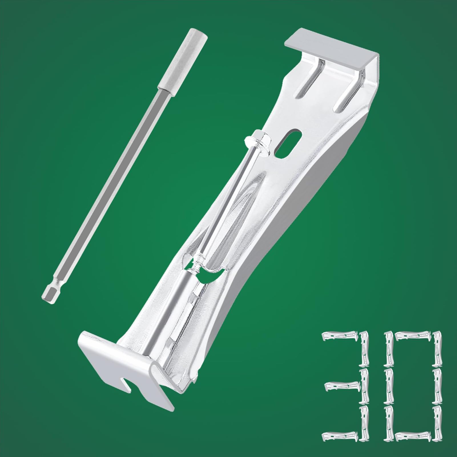 Perchas de canalón de 5 pulgadas – 30 soportes de montaje de canalón de