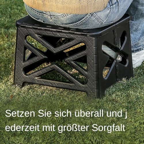Generisch Przenośna toaleta kempingowa, podróżna toaleta, składana, pojemność 100 kg, przenośna łazienka, na kemping, do samochodu, podróży, wędrówek, kompaktowego systemu
