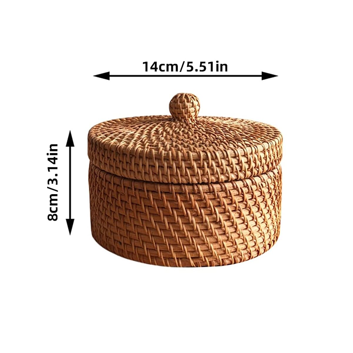 Amazon.co.jp: 藤編みかご バスケット 蓋付き 小物入れ バスケット