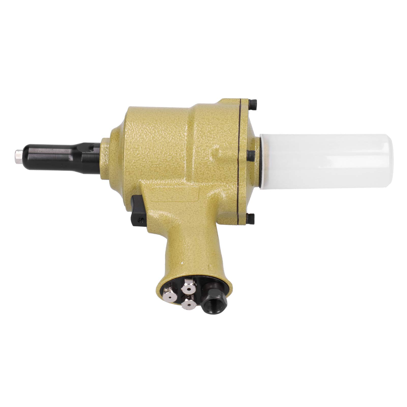 Rivettatrice Pneumatica Ad Aria Compressa a Doppio Martello, Utensile in Acciaio Legato per Rivettare Chiodi in Alluminio e Acciaio, velocità Regolabile per Un Lavoro Efficiente (Stile UE)