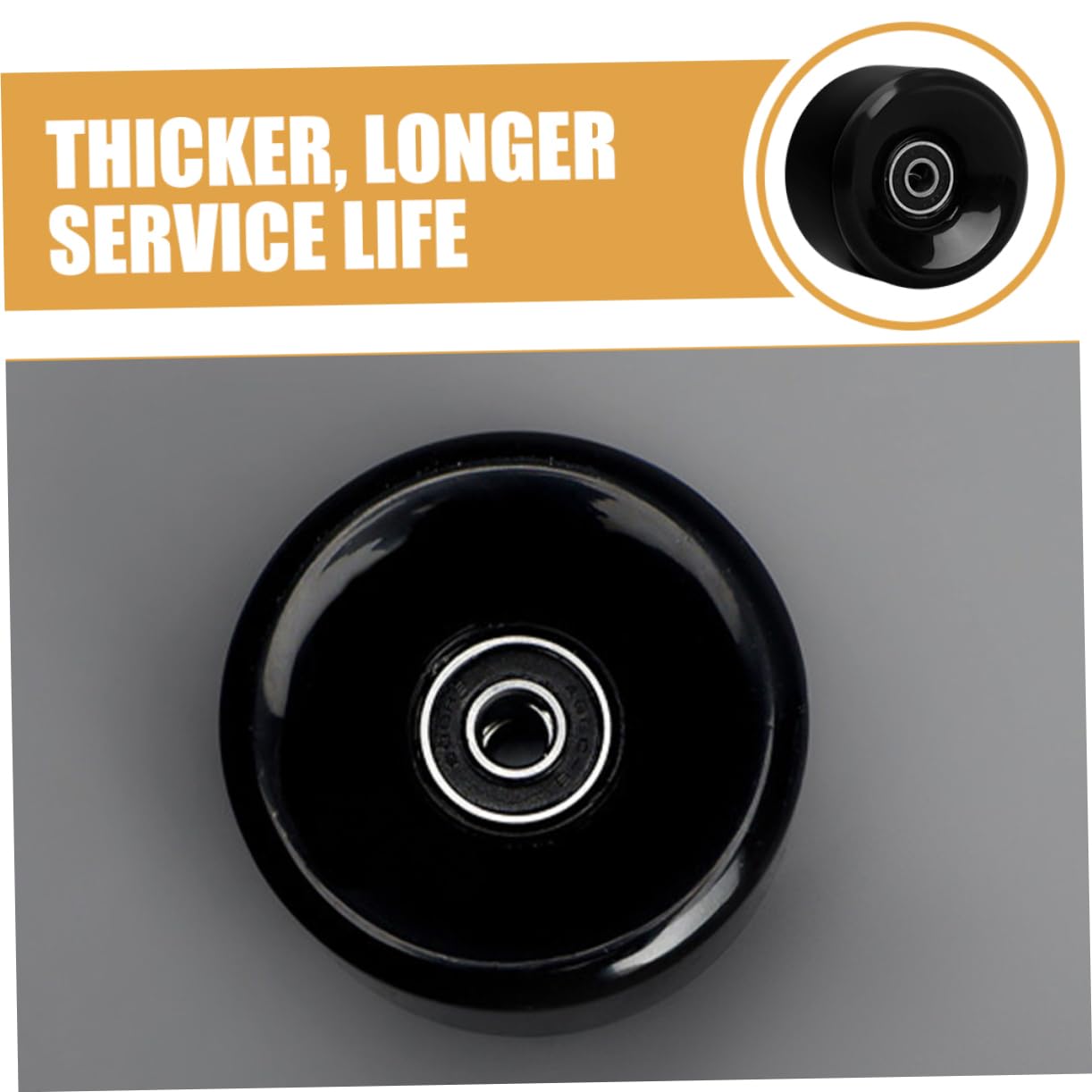 Abaodam Quad Skate Wheels Replacement Double Row Pu High Bounce Skate Wheels Outdoor/indoor Skating Accessories