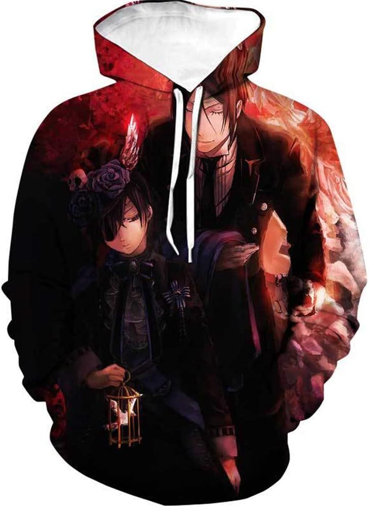 YOYOSHome Anime Black Butler Hoodie Sweatshirt Jacket Costume Pullover Fleeces Adult Cosplay