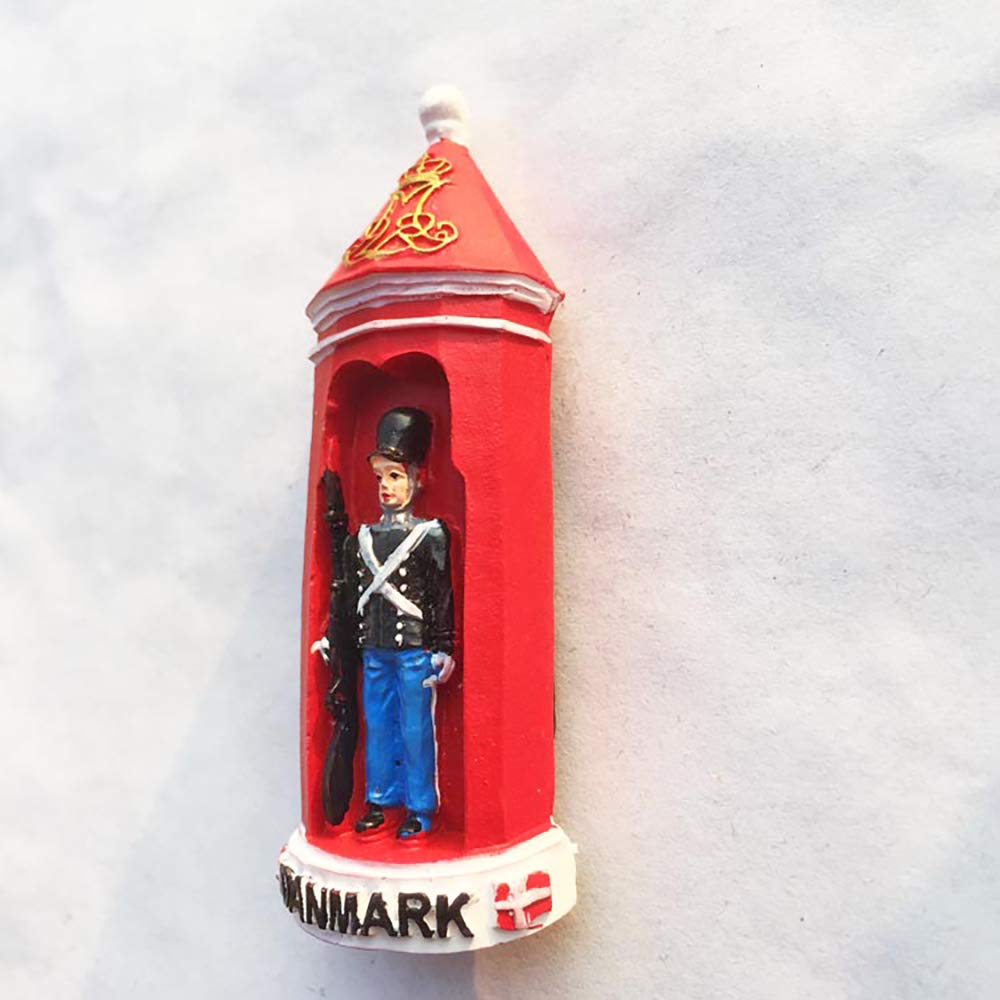 Magnete Frigorifero Copenaghen Danimarca 3D In Resina - Souvenir Di Viaggio Fatto A Mano