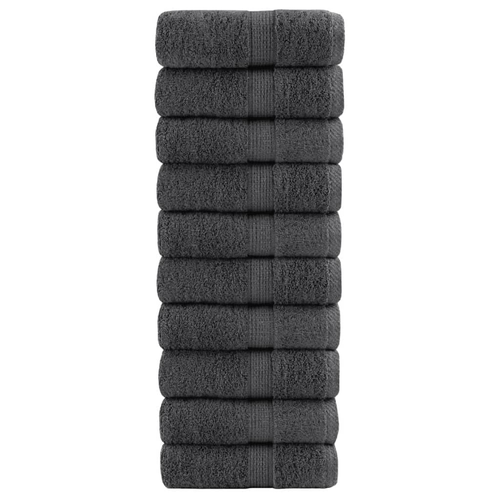 SOLUND - Juego de 50 toallas de invitados (30 x 50 cm, 600 g/m², 100 % algodón hilado en anillo, muy absorbentes y con certificado Öko-Tex, para uso doméstico y comercial)