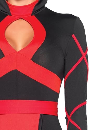 Miniatura 3 de Leg Avenue - Conjunto sensual de ninja dragón para mujeres con enterizo y máscara disfraz para Halloween