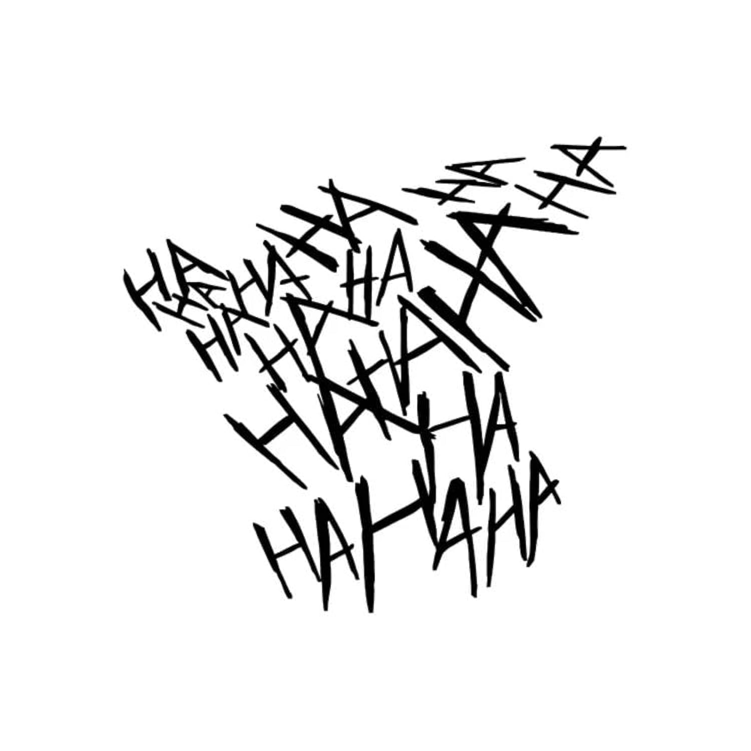 SOLDOUT Motorcycle HAHAHA Decals Creative Funny Motocross Bike Car Helmet Waterproof Decor Stickers Moto Bumper Fuel Tank Sticker (Black)