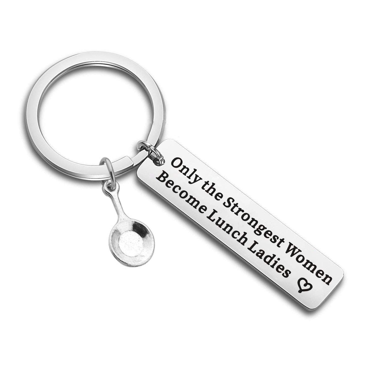 CENWA Lunch Lady Keychain Appreciation Gift Cafeteria Worker Gift Only The Strongest Women Become For Lunch Lady