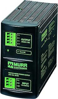 MURR ELEKTRONIK 85165 10 AMP, MCS-B Power Supply, Out: 24 VDC, in: 100-265 VAC, 1-Phase, DIN-Rail MOUNTABLE