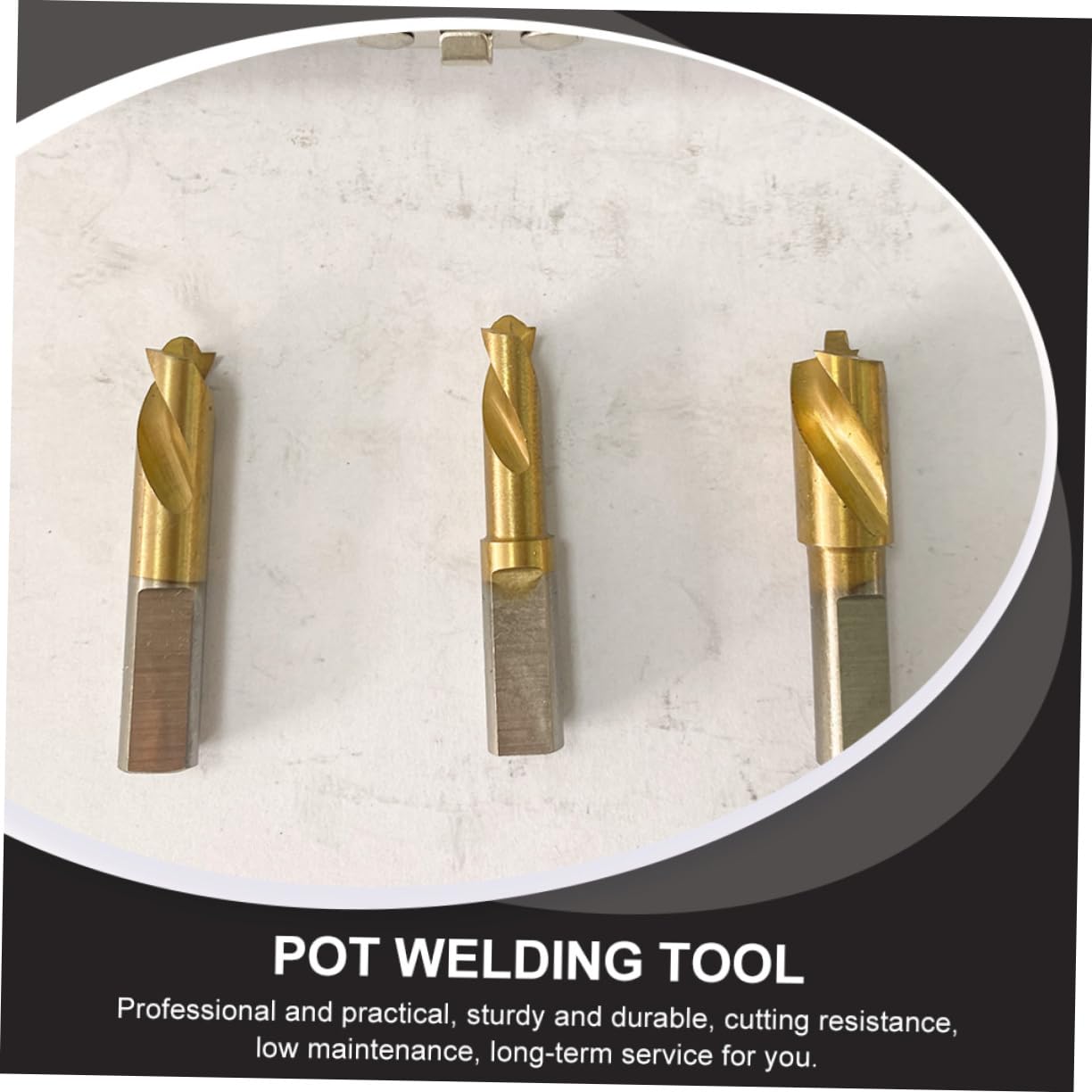 ARTIBETTER 2sets Durable Cobalt Spot Welding Drill Bits Co for Efficient Weld Removal Practical Welding Tool Accessories Case