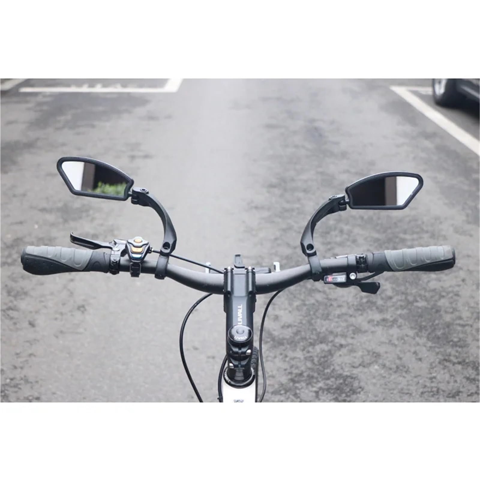 Mini Fahrradlenker Spiegel Bicycle Rearview Mirror, 360° Rotatable Wide Range for Bike & Electric Scooter Handlebar(1Set(Left and Right))