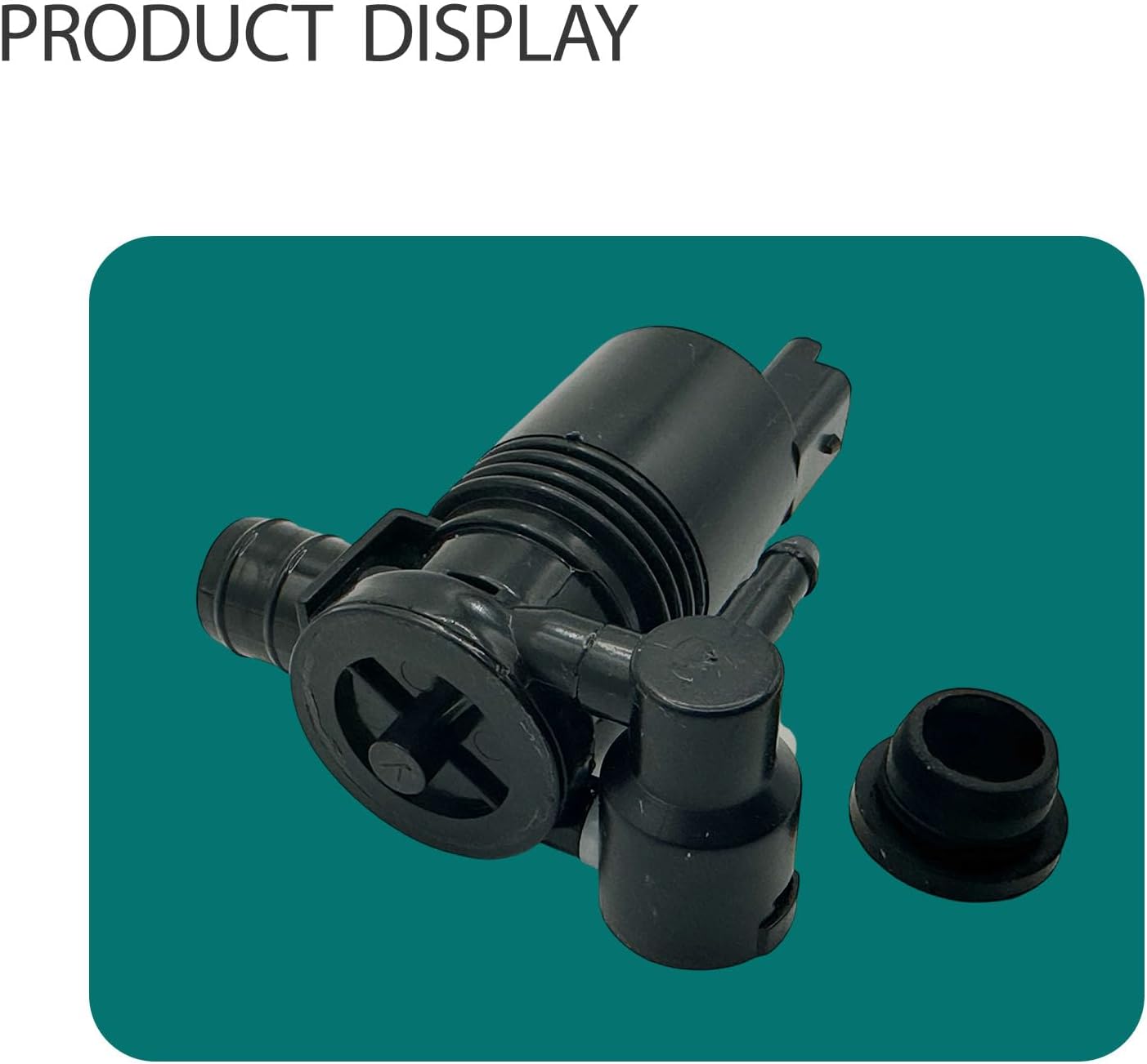 Black Windshield Washer Pump with Grommet for Nissan Rogue 2.0L 2.5L 2014-2019 for Nissan X-Trail 2014-2019 OE 28920-8995B 289208995B 28920-8995A Car Front Water Washer Fluid Pump
