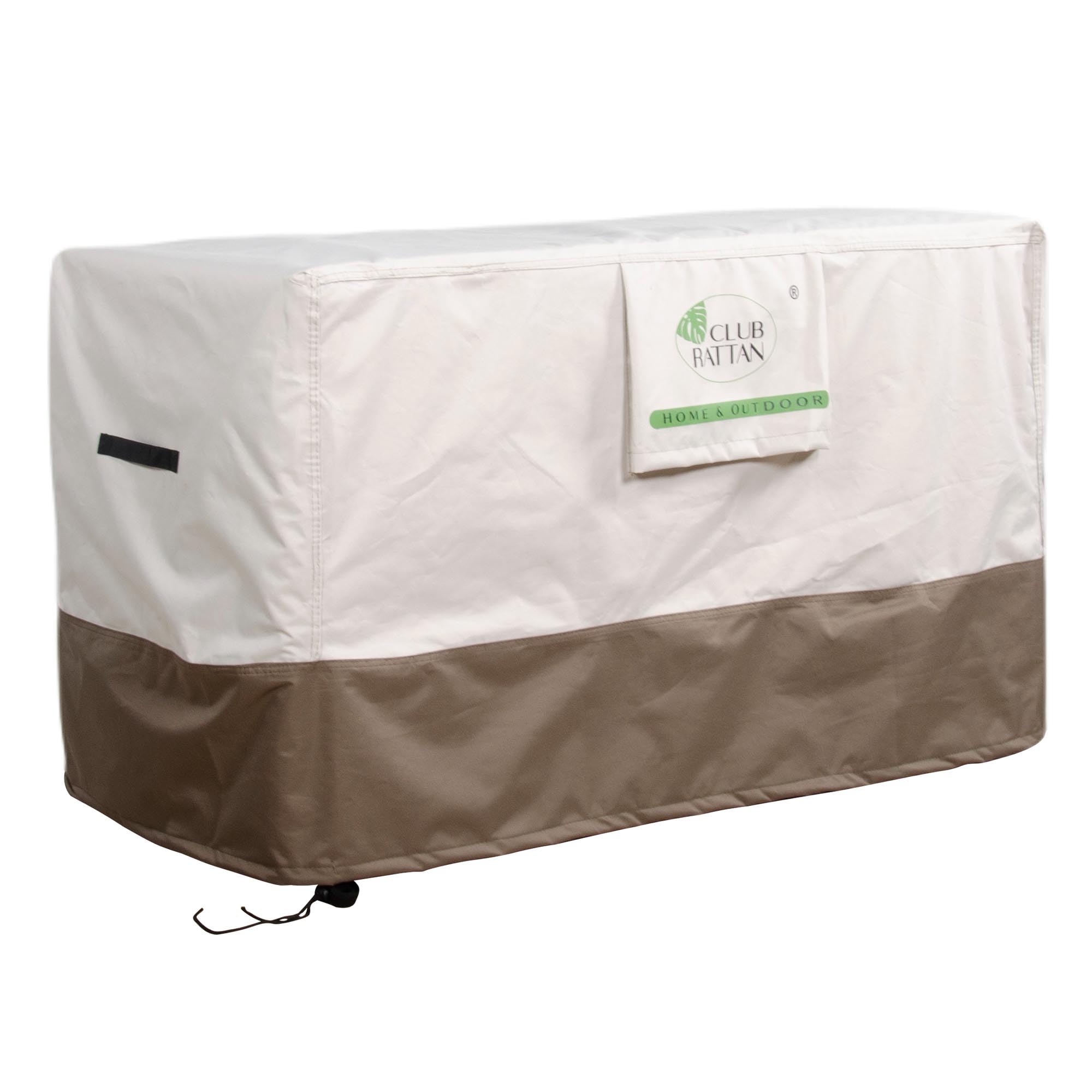 Club Rattan Garden Furniture Covers with Air Vent, Waterproof Windproof,Heavy Duty RipProof 420D Oxford Fabric Outdoor Patio Set Cover, Outdoor Table Cover, Square/Rectangular (117X62X73 CM)