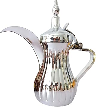 Efficient Dallah Coffee Maker Stainless Steel with Quick Heat for Workplace Use Fast Heating Coffee Jar