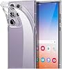 Case Compatible with Coverzone Samsung Galaxy S24 Ultra Transparent Clear GlassElegance TPU Full Protection Back Cover Transparent Color
