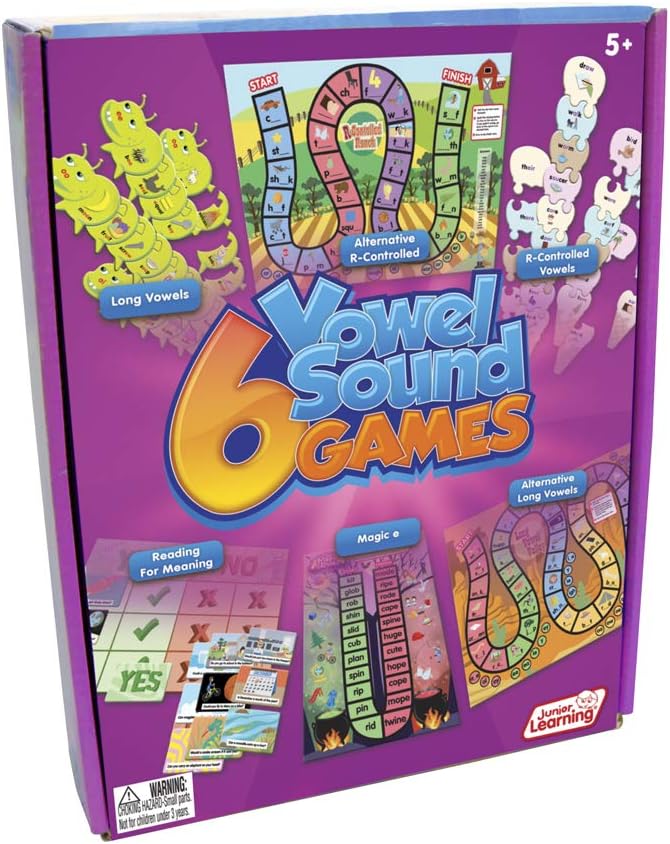 Junior Learning 6 Vowel Sound Game