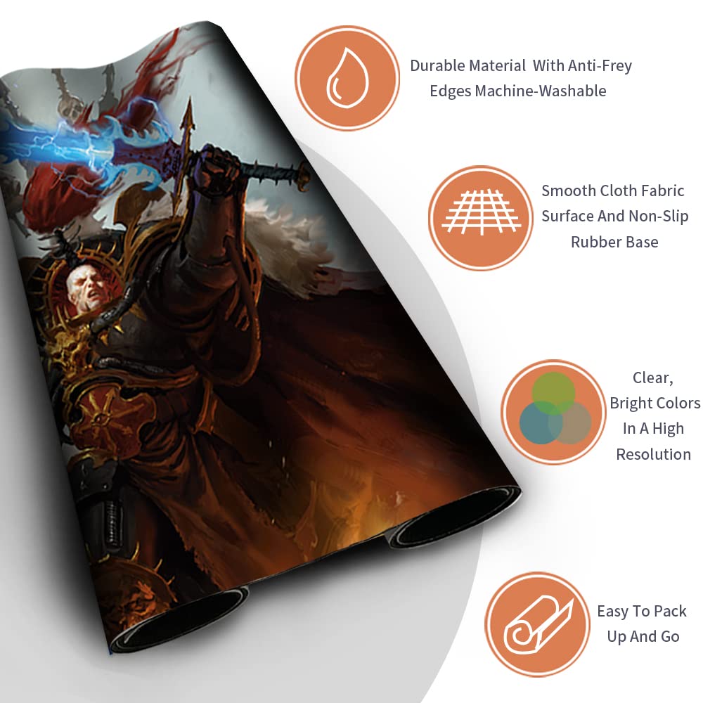 Four leaves MTG - Tappetini da Gioco + Borsa Impermeabile Gratuita MTG, Dimensioni 60 x 35 cm, MTG Mouse Pad Compatibile con MTG TCG CCG (Abaddon, The Despoiler-JH)