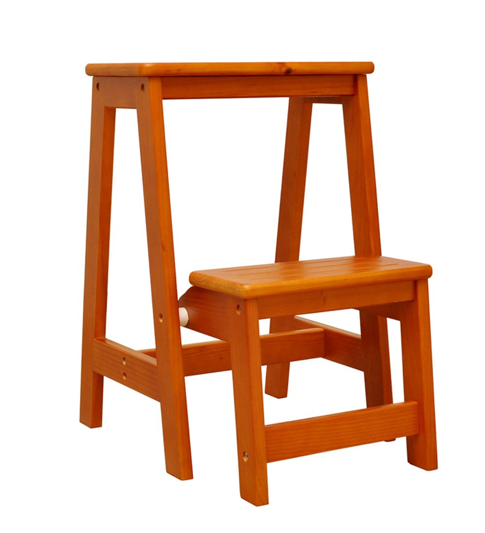 Taburete de madera maciza DASHADAO de alta resistencia y acabado interior elegante