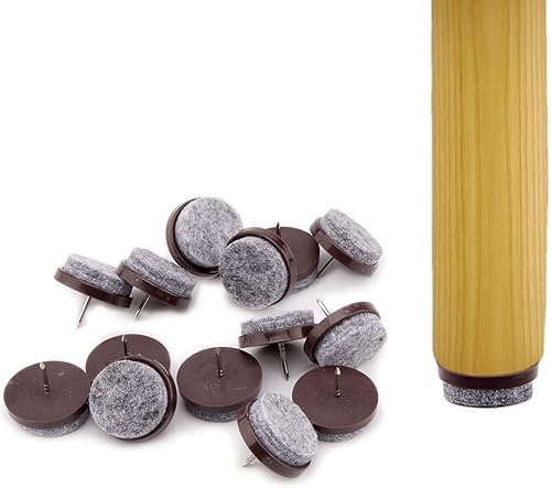 Miniatura 5 de Ulifestar - 50 almohadillas redondas de fieltro resistentes para muebles, protectores de suelo de madera dura para silla, mesa, escritorio,