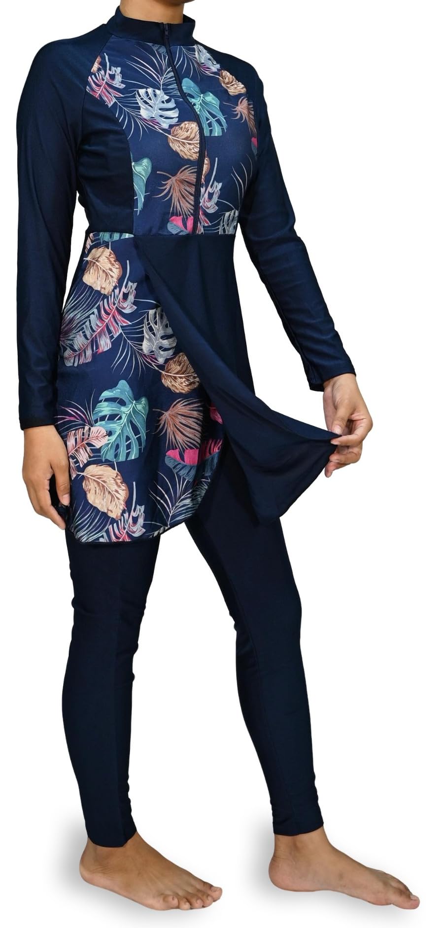 Burkini Floreale Modesto e Completo con Gonna