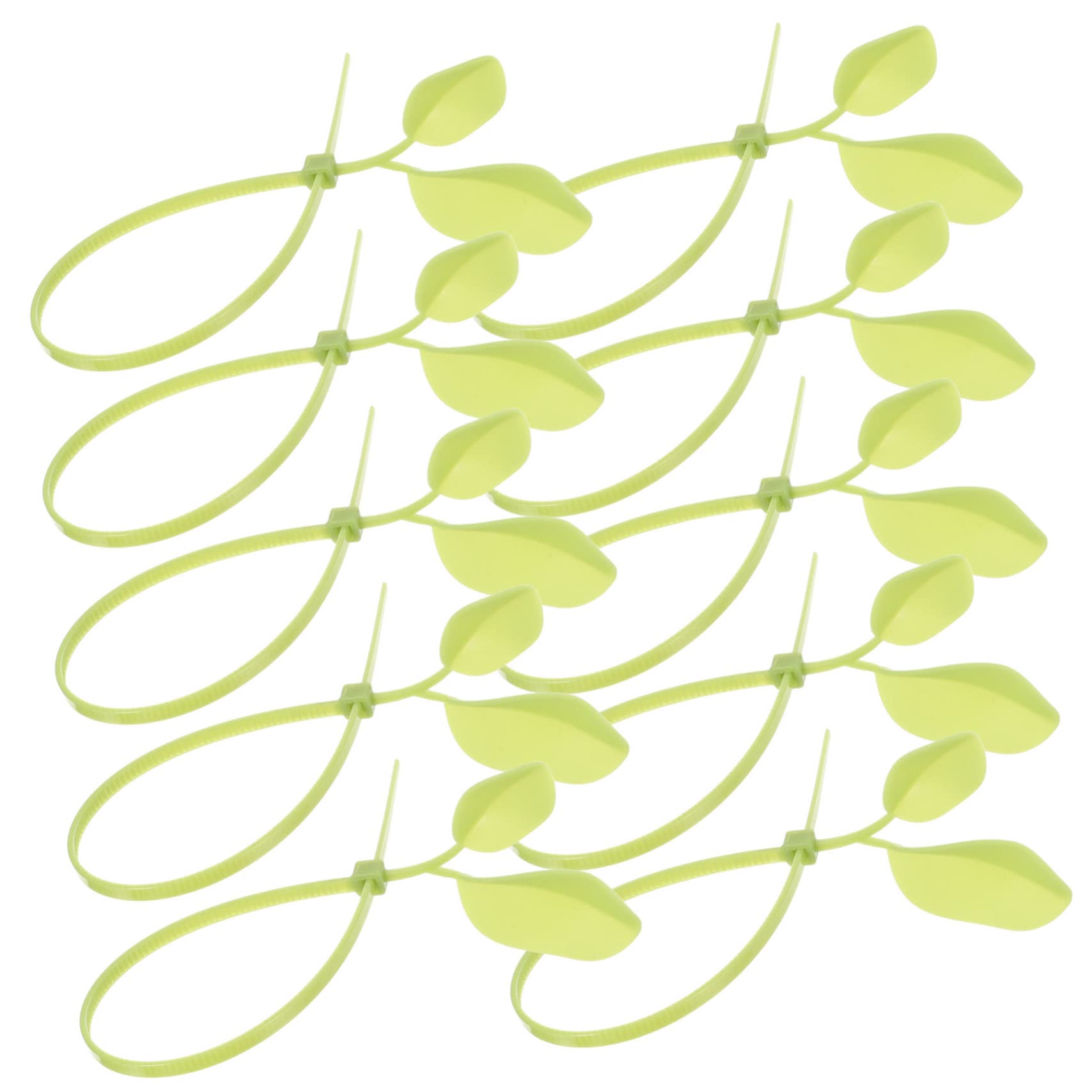 2 Sätze Blattförmige Nylon Kabelbinder Dekorative Zip Ties Für Kabelmanagement Pflanzenstütze Langlebig Für Zuhause Garten 100 Stück * 2
