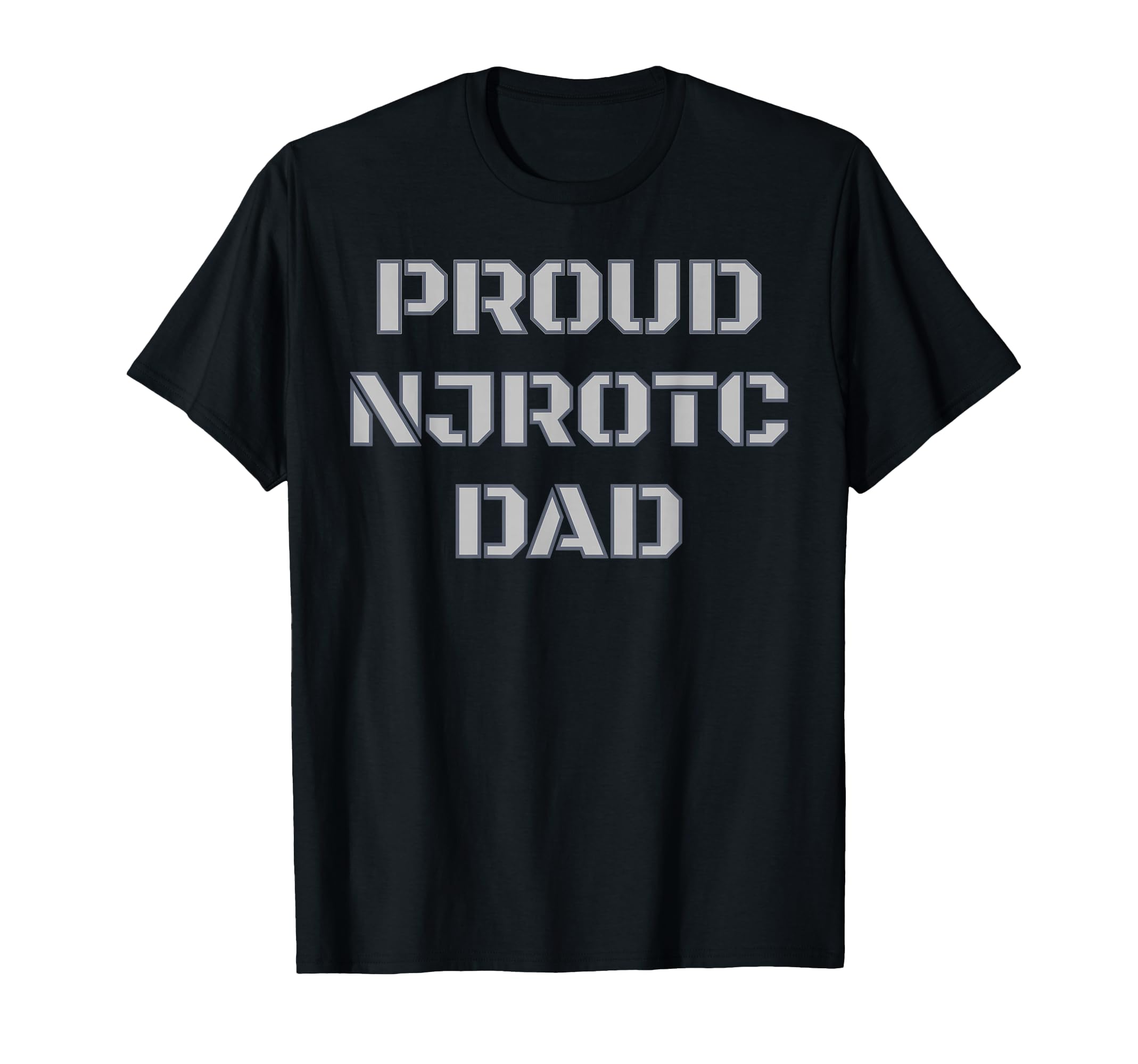 Proud NJROTC Dad Cool Patriotic US Naval JROTC Cadet Father T-Shirt