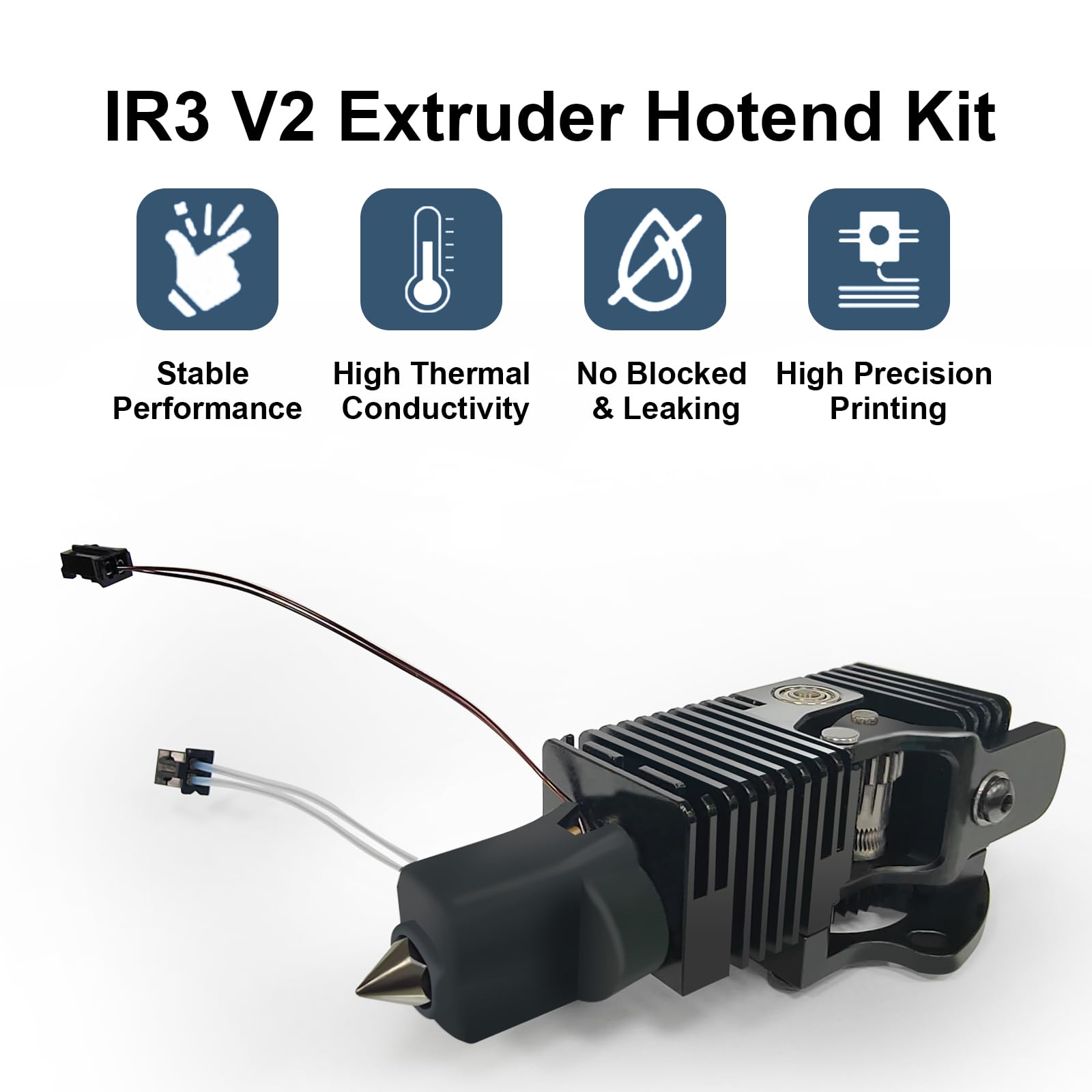 IdeaFormer IR3 V2 0,4 mm IR3 V2 Extruder Hotend Set, 24 V, 80 W, oryginalna wytłaczarka Direct Drive do przenośnika drukarki 3D IR3 V2