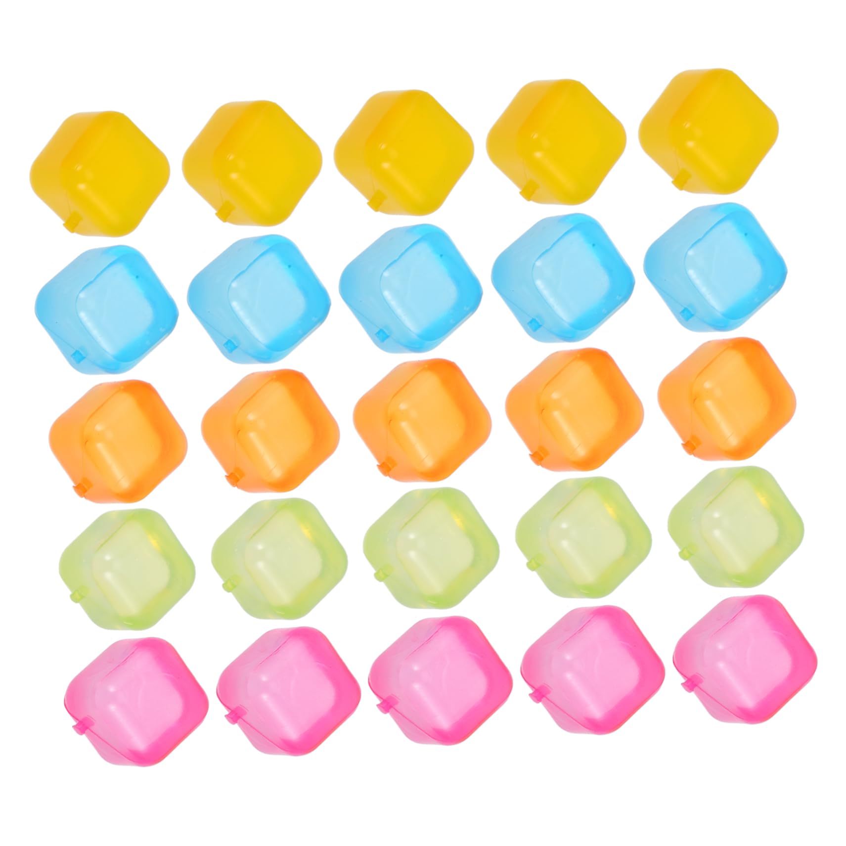 ABOOFAN Lot De 4 Moules En Forme De Cube Plateaux Réutilisables Moules En Plastique Faciles À Utiliser 24 Pièces X 4