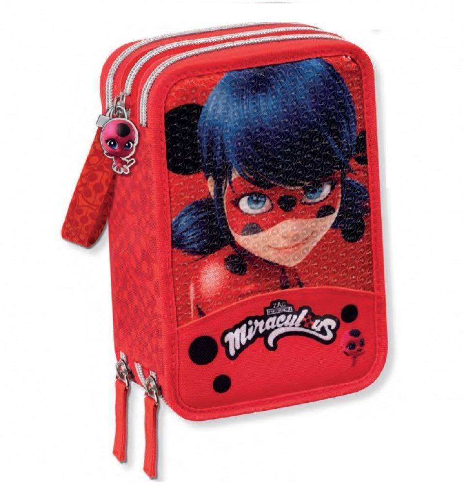 Miraculous Astuccio Corredo ScolasticoTre Zip Completo di Cancelleria Novità 2020 2021