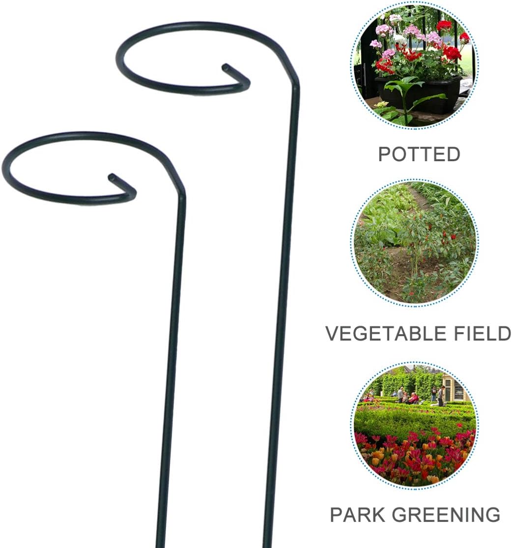Housoutil Waterproof Plant Support Brackets 10pcs Metal Botany Bracket Rings 20 Inch for Gardening Tools Flower Stand and Vertical Plant Climbing image 2