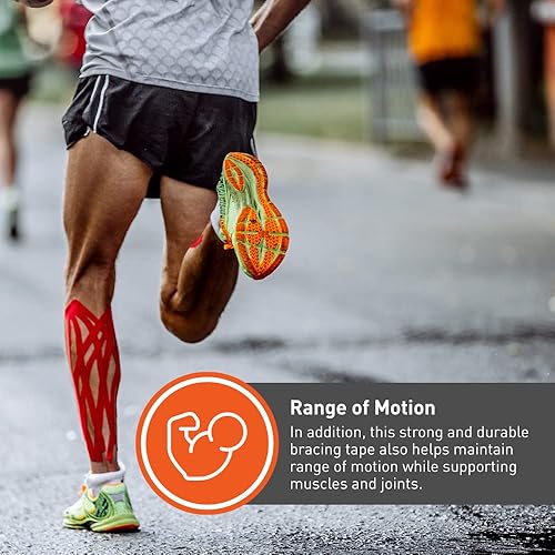 Miniatura 4 de Body Sport Cinta de fisiología, cinta de kinesiología para apoyar músculos y articulaciones