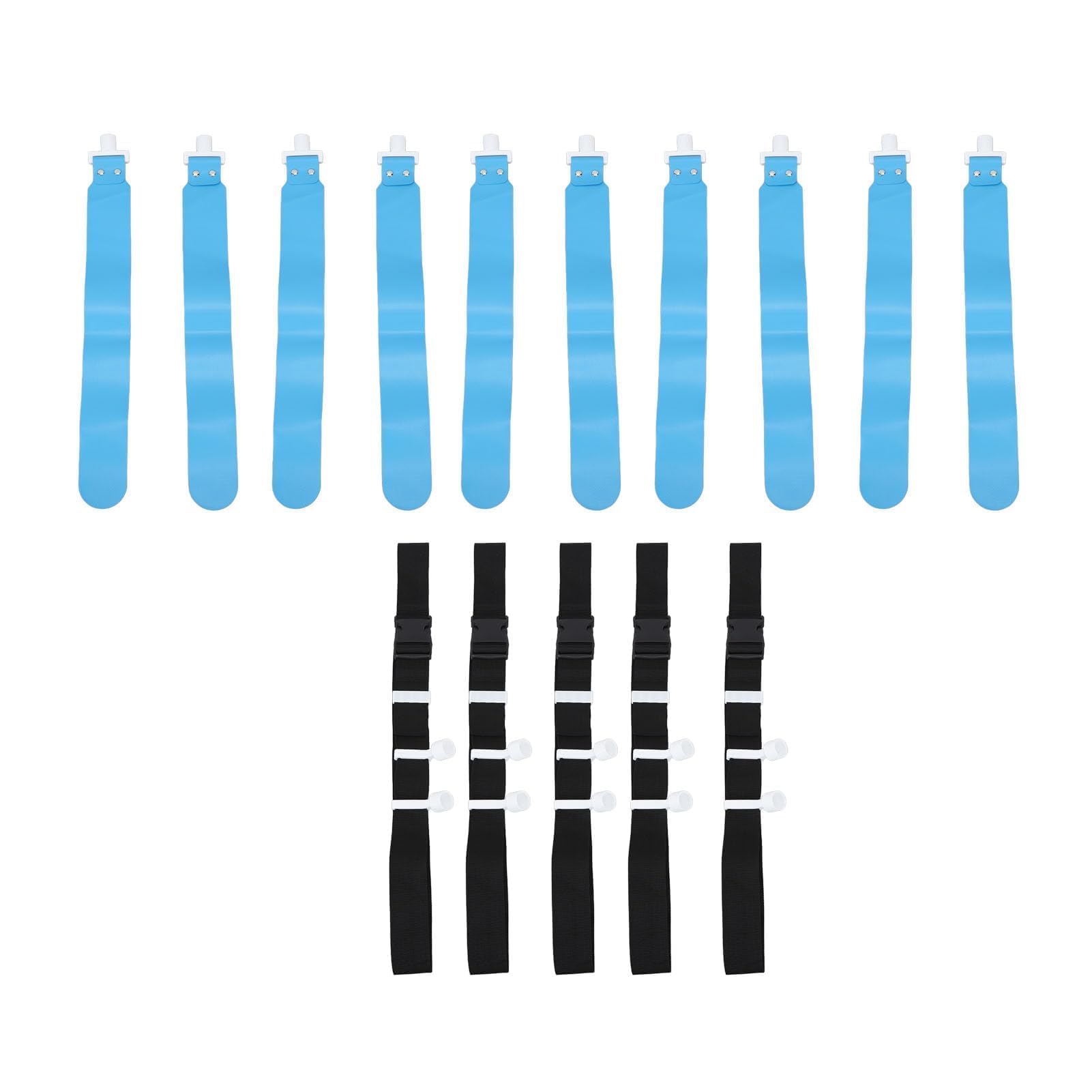 HERCHR Bandera De Cintura, 5 Piezas Cinturones De Fútbol con Bandera De PP Juego De Fútbol con Bandera Ajustable Juego Deportivo De Carrera Bandera De Cintura para Equipos De Entrenamiento