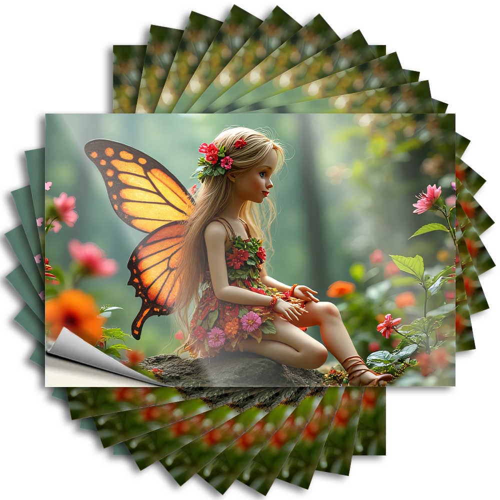 Quote Southern Funny Office Decor Cover Enchanted Garden Fairy Tale - No Residue Decals for Colorful(12X18CM)