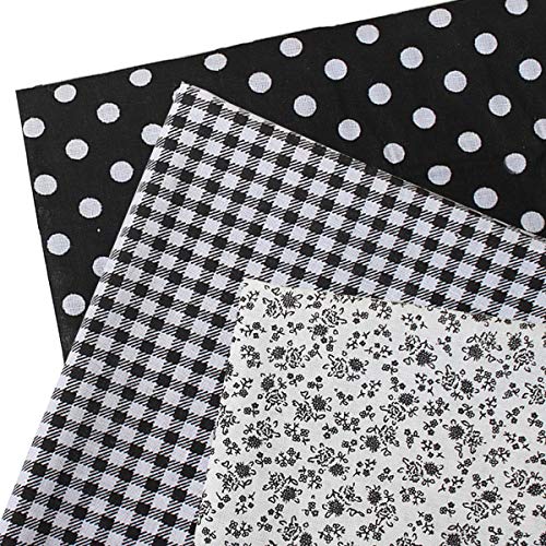 最安値 豊富な種類 Iikuru カットクロス 布 花柄 プリント おしゃれ 手芸 生地 はぎれ 花 手芸用 パッチワーク 布セット ハンドメイド 25 25 ブラック Y424の価格比較