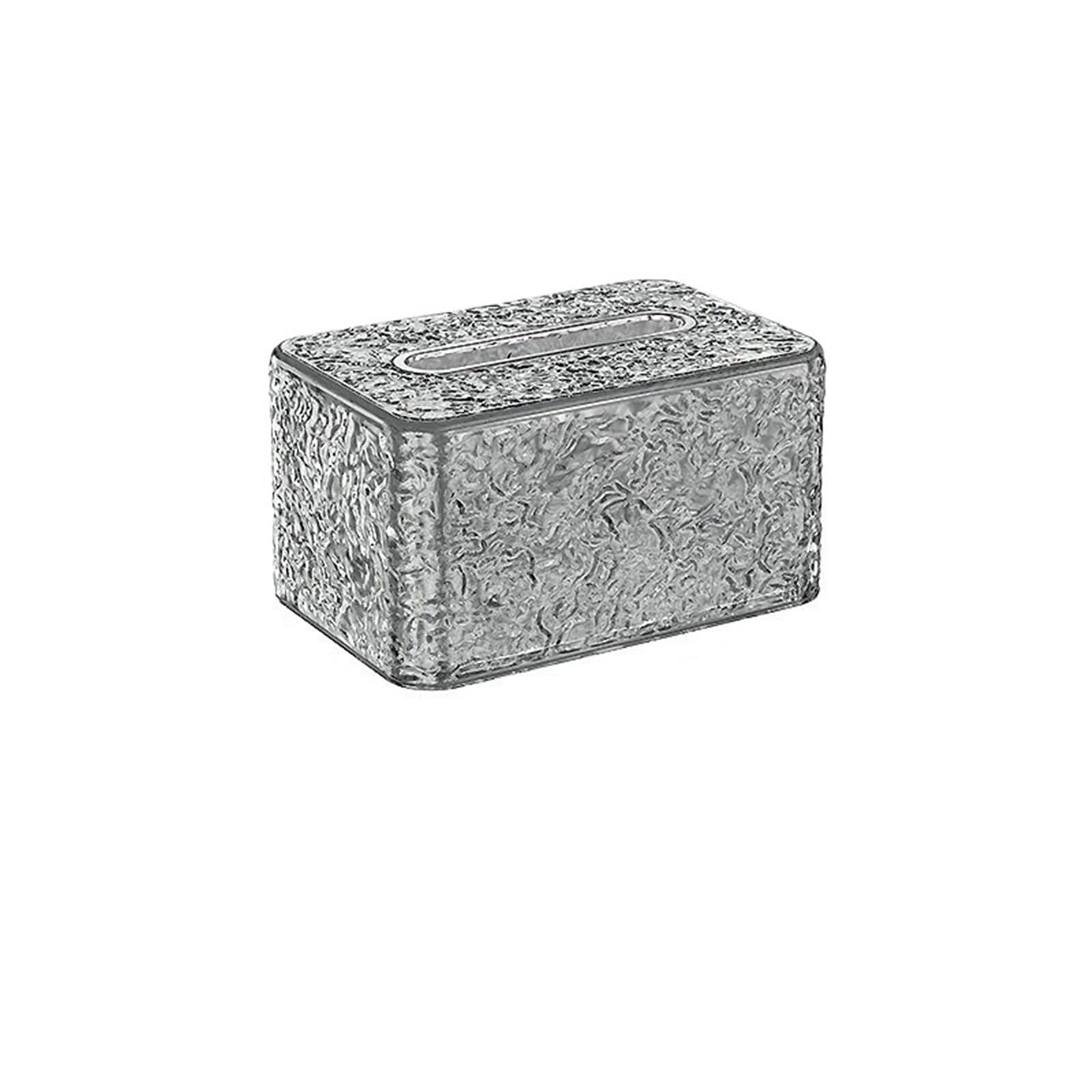 Dvmsief Grey Tissue Box Cover Tissue Box Living Room Desktop Organizer Napkin Paper Dispenser Multi Function Bag Holder Essential(Grey)