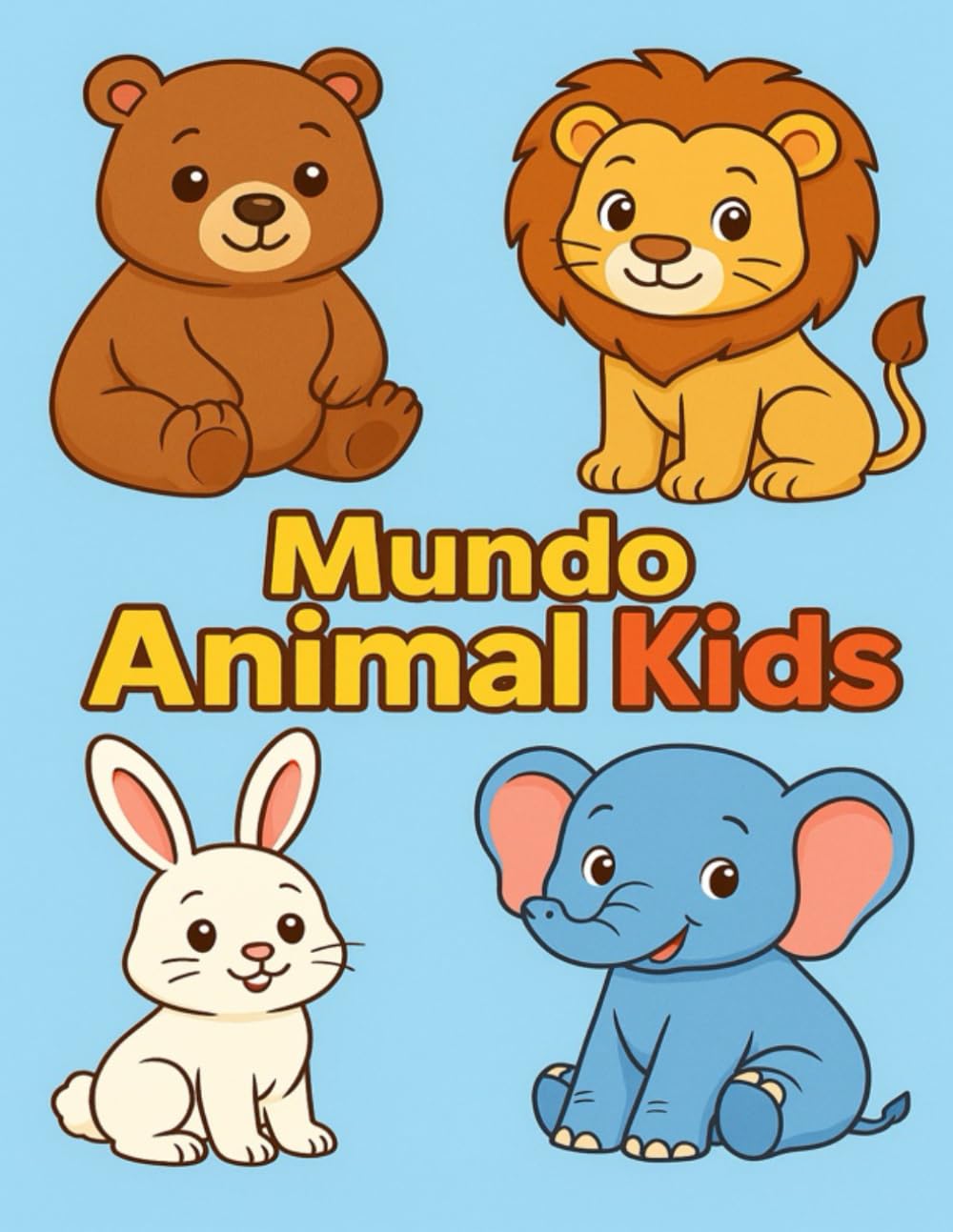 Mundo Animal Kids: Livro de colorir infantil