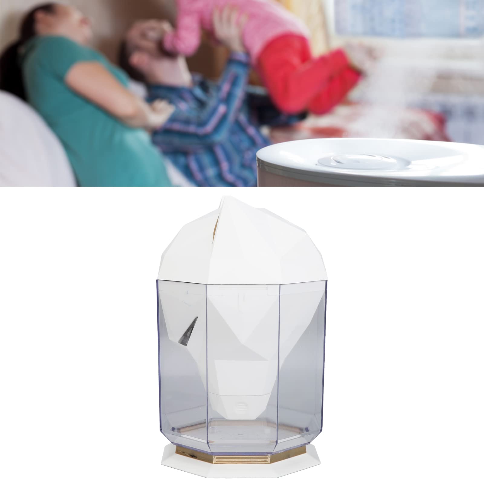 Umidificatore Mtlavishness Diffusore d'acqua elettrico separato da tavolo di grande capacità per l'home office (Bianca)