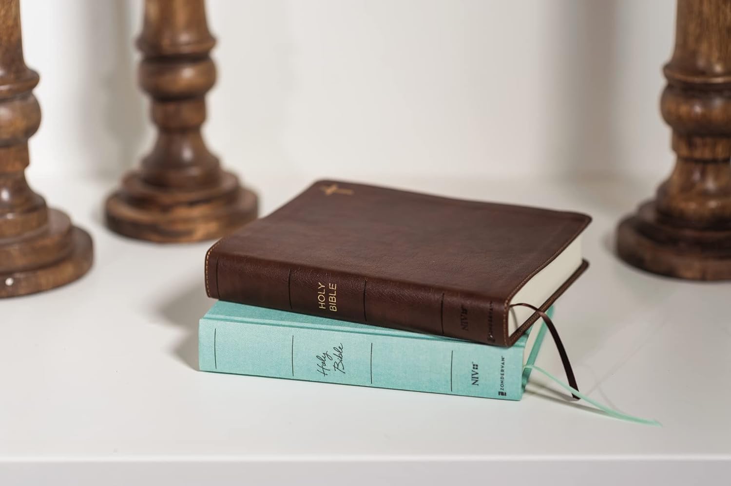 Teal Cloth Over Board Double-Column Journal Bible