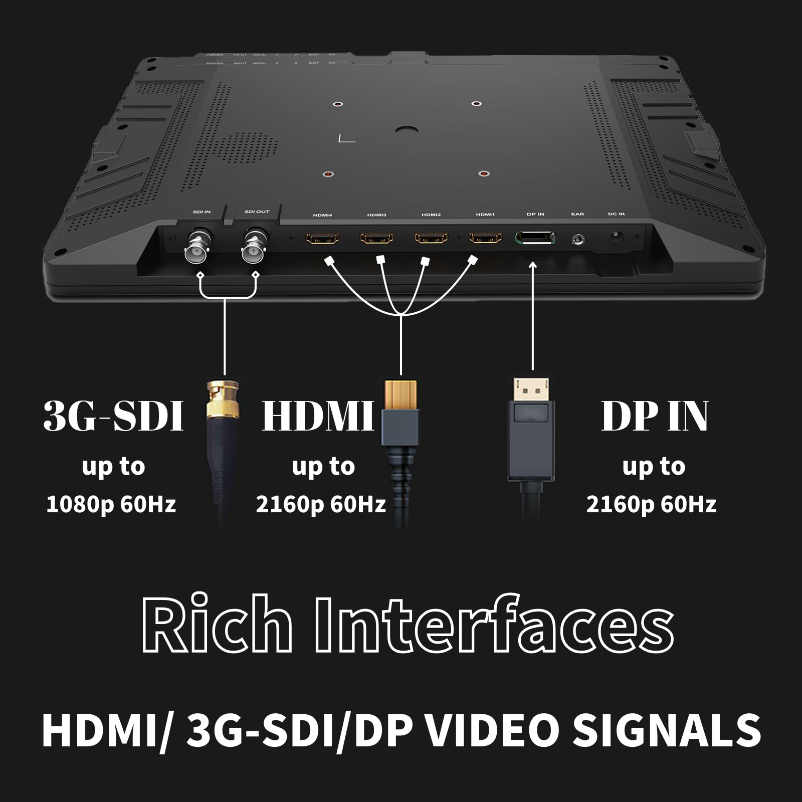 LILLIPUT A13 400 nits 13,3 pulgadas OLED Camera Field Monitor 4K HDMI Entrada/Salida Full HD 3840×2160 IPS Cámara Monitor Pertenece Video Peaking Multivista Focus Assist