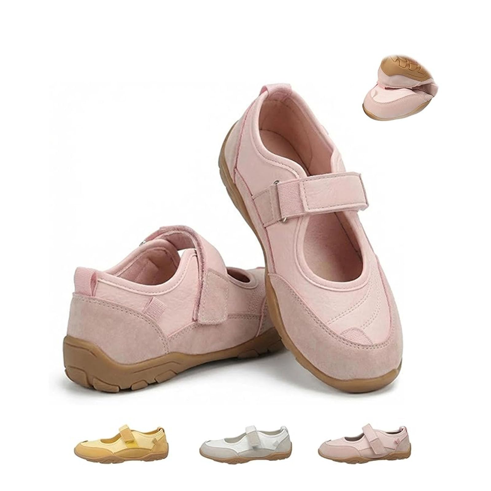 Scarpe da ginnastica Mary Jane da donna, in tela, casual, da passeggio, rosa, 39 EU | Scarpe da ginnastica da donna Mary Jane, leggere, con cinturino regolabile, comode scarpe da passeggio