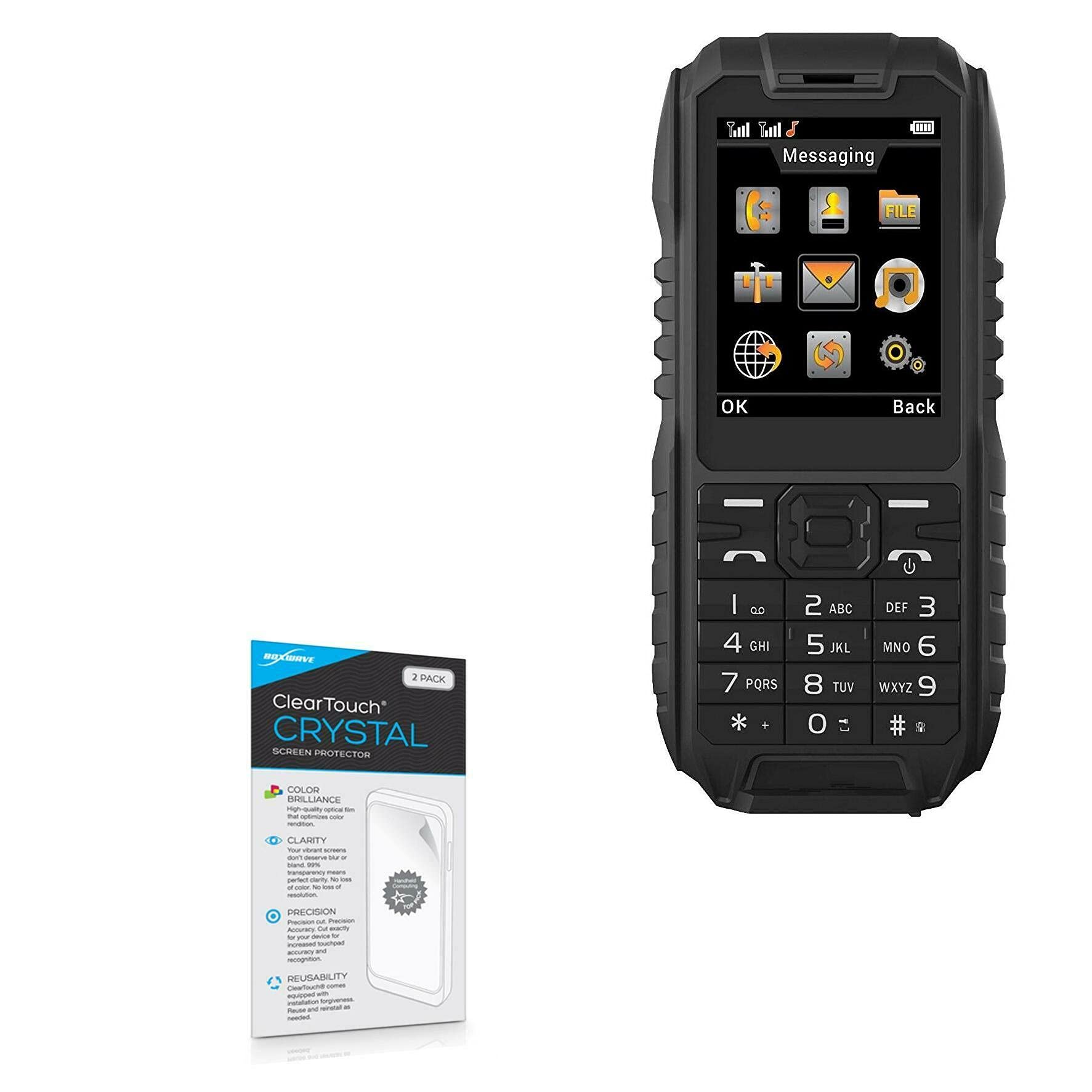 BoxWave Screen Protector Compatible with Plum Ram 4 - ClearTouch Crystal (2-Pack), HD Film Skin - Shields from Scratches