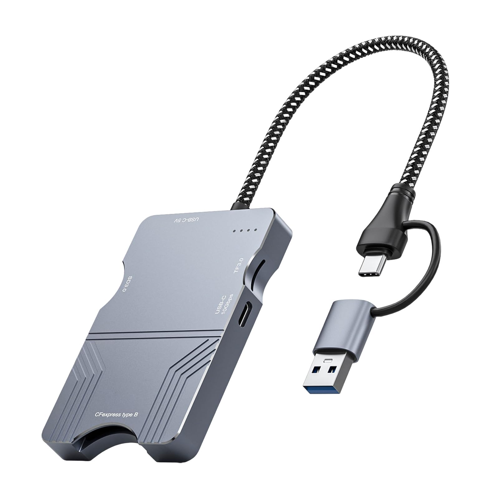 Lettore di schede USB CFEB da 10 Gbps veloce compatibile con trasferimento dati e schede SD3.0 cavo di durata