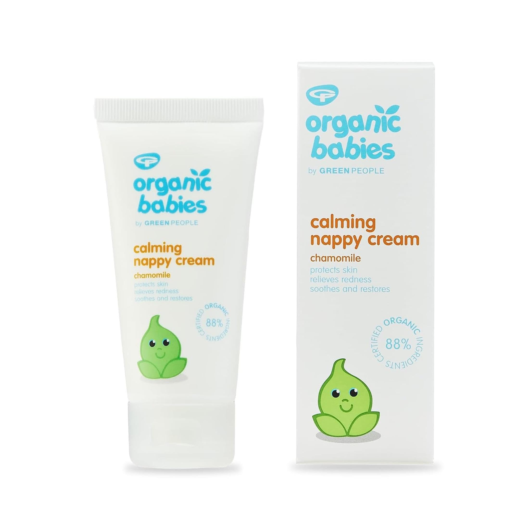 Green People Organic Babies Beruhigende Windelcreme - Natürlich & Bio mit Zinkoxid - Eczema-freundlich - Parabenfrei - 50ml