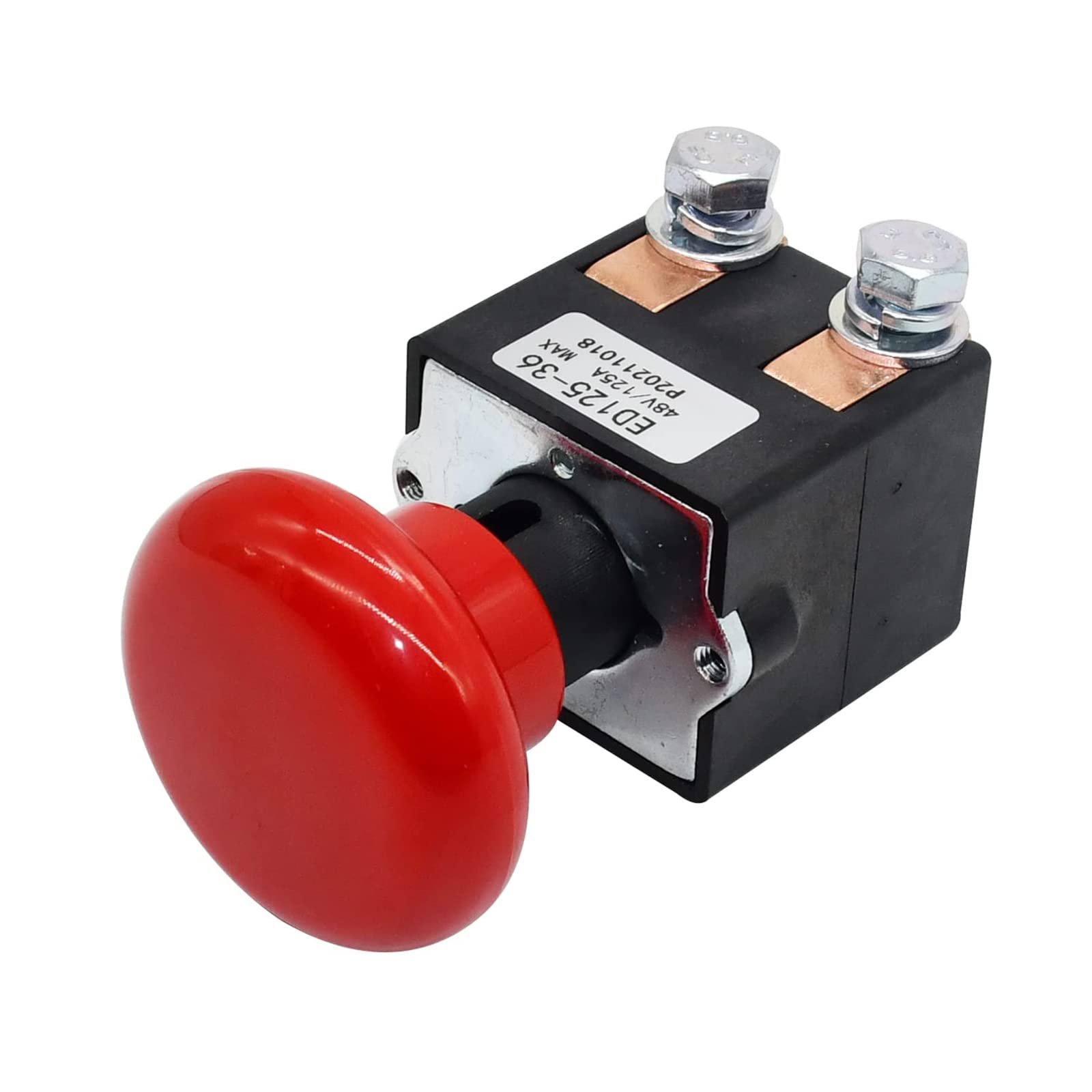 Interruttore di arresto di emergenza 1115-510008-00 ED125-36 48V 125A azionatore a pulsante funzionamento manuale rosso per auto veicolo ED125 EZ30 E30 D40 EZ Big Joe 48V 125A