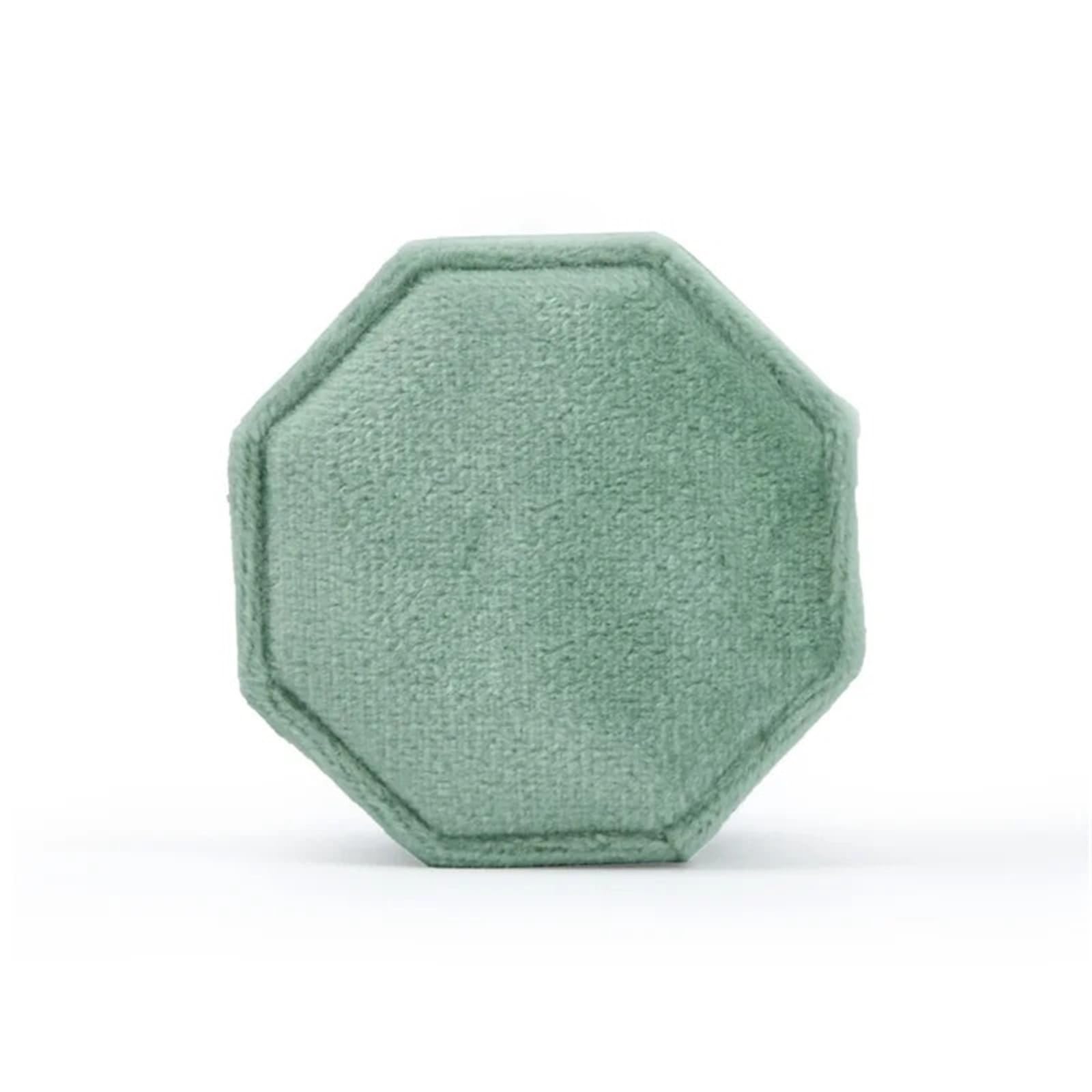 Portagioie In Velluto Scatola ad anelli multi-slot ottagonale