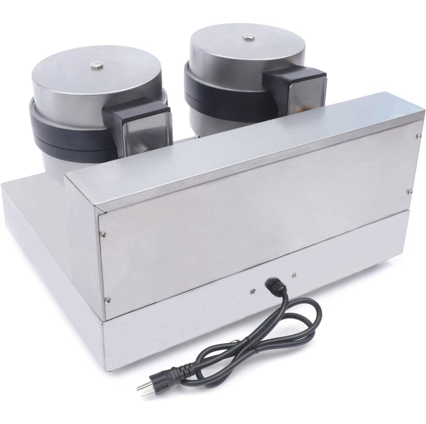 Elektryczna Gofrownica Do Burgerów O Mocy 1300 W, Maszyna Do Burgerów Gofrownica Do Lodów Ze Stali Nierdzewnej Maszyna Piekarska Gofrownica Domowa Gofrownica Do Gofrów Burgerowych,Doublehead