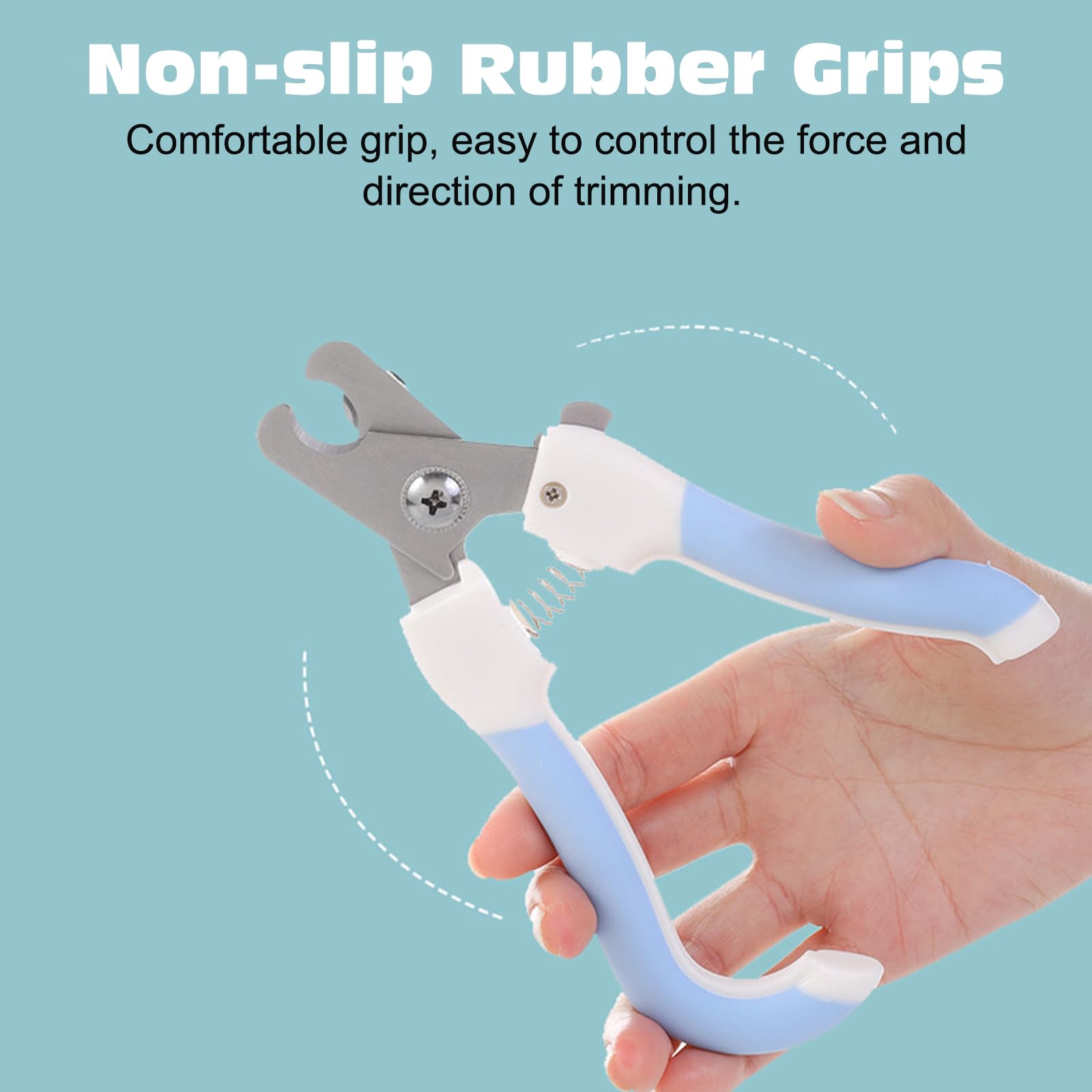 KASESS Cat Nail Clippers with Safety Guard, Cat Claw Clipper Stainless Steel, Professional Kitten Nail Clipper - Image 2