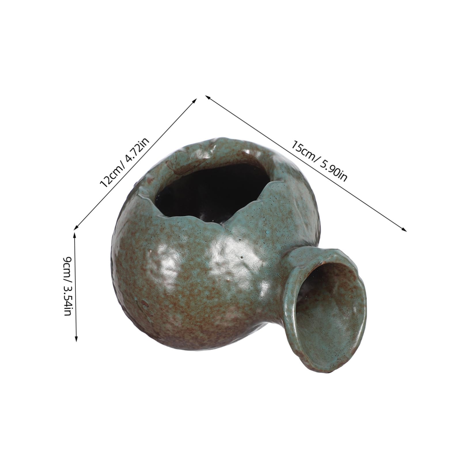 Vaso per Acquario in Ceramica Circolazione Acqua Decorazione per Acquario e Terrario Design Elegante per Casa e Giardino per Giochi d Acqua e Laghetti per Pesci