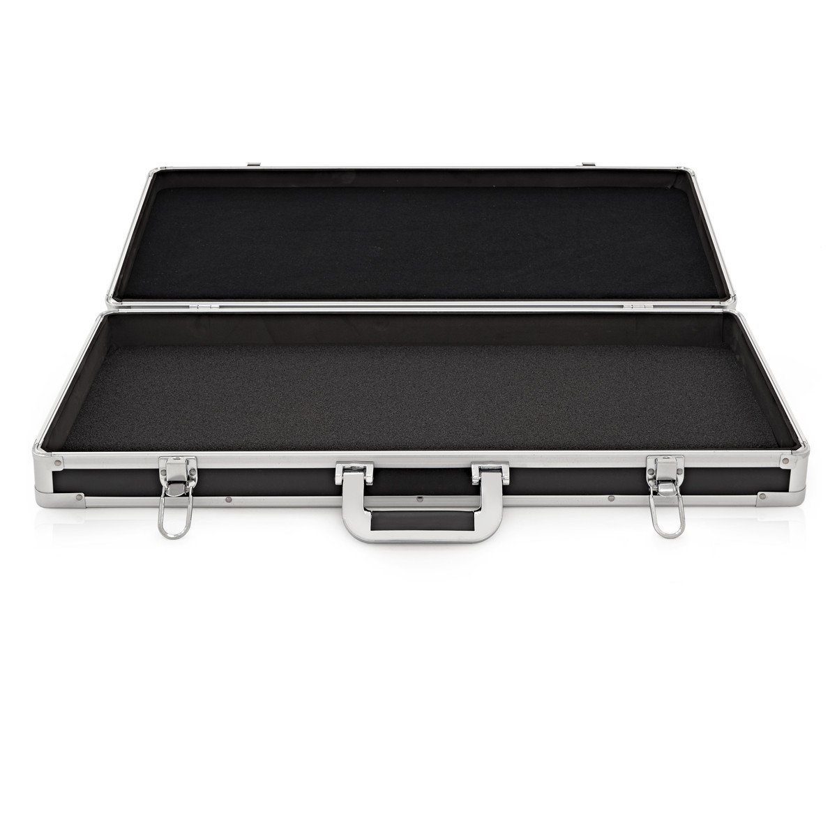 Gear4Music Pedalboard-Flight Case, groß | Für 12-15 Pedale geeignet, ABS-Konstruktion mit Metallkanten, tragbar und langlebig, Innenmaße 270x665x70mm